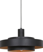Anne Lighting Lampe pendante Flinter - Ø50 cm - Métal - E27 - Noir