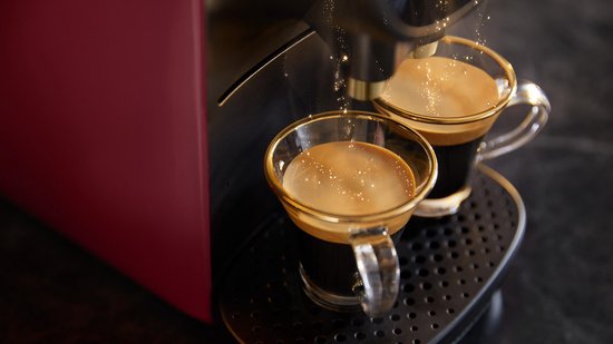 Machine à café Philips L'OR Barista Sublime LM9012/50 - Compatible avec les capsules - Machine à café à capsules avec 9 capsules Espresso et Barista - Noir et rouge
