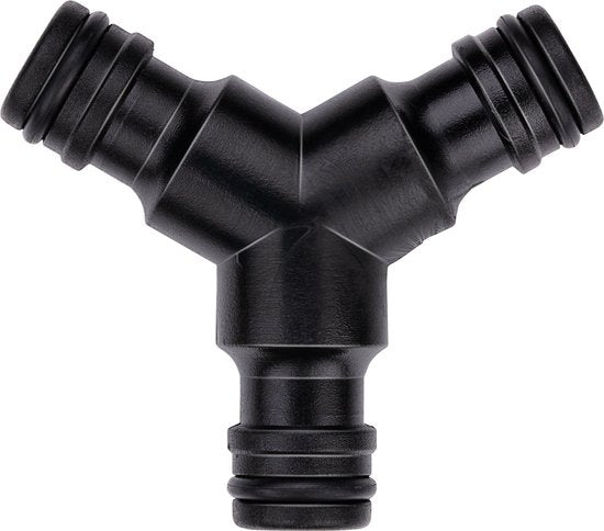 BLACK+DECKER Coupleur de tuyau d'arrosage - 3 voies - 7 x 6 x 2.1 CM - Noir