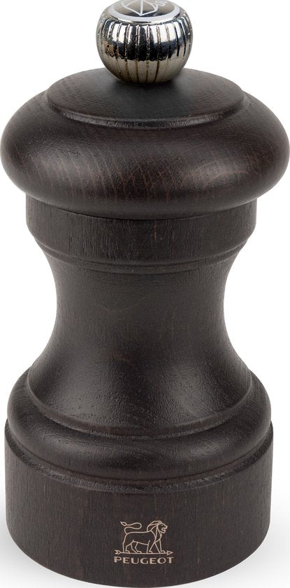 Moulin à sel Peugeot Bistro 10 cm - Chocolat - Bois de hêtre