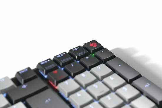 Clavier CHERRY KW 550 MX LP pour la maison/le bureau, USB + Bluetooth, QWERTY anglais américain, noir