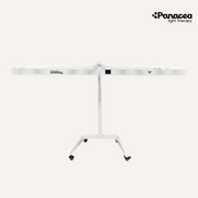 Support mobile et réglable pour les panneaux de luminothérapie - Panacea - Hauteur réglable jusqu'à 160 cm - Max. 20 kg - Métal - Blanc