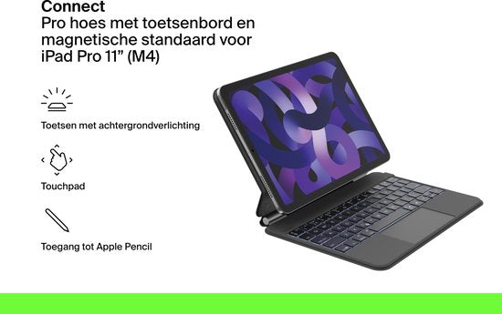 Étui Belkin Pro - Clavier AZERTY - Support magnétique - iPad Pro 11 pouces (4e génération) - AZERTY