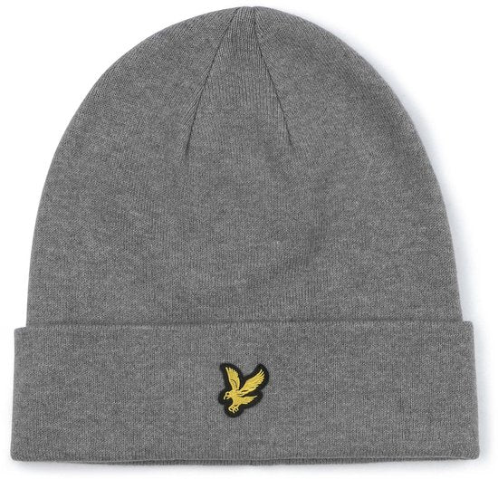 Lyle & Scott Bonnet en laine mélangée gris - Taille unique - Homme