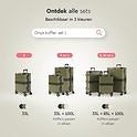 ONYX® Check-in Suitcase 65L - TSA lock - Spinner wheels - Lightweight Trolley - Aluminium closure - Olive green