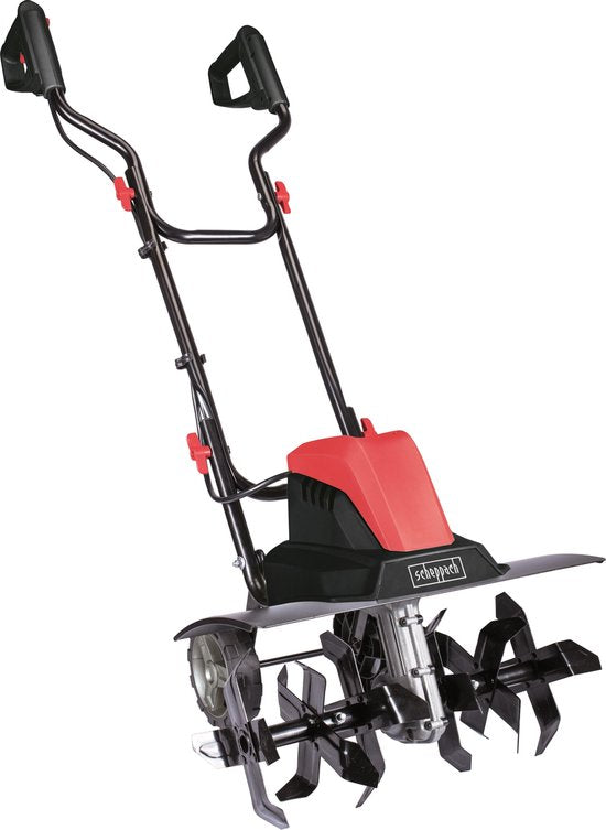 Motoculteur électrique Scheppach MTE460 1 500 W – Motoculteur et cultivateur – Largeur de travail : 45 cm – Profondeur de travail : 22 cm – 24 lames pour potager, parterres et pelouses