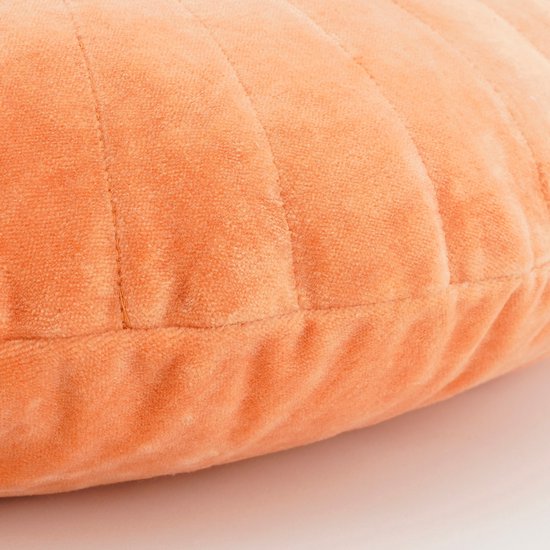 Collection In The Mood Coussin décoratif Baron - H10 x Ø45 cm - Coton - Orange