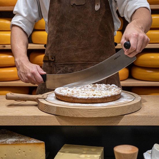 Couteau à fromage BOSKA Hollands L - Manche professionnel - Couteau à berceau - Pour les blocs et les morceaux de fromage - 380 mm