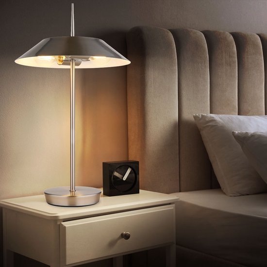Lampe de table - acier - BRENLOR - métal - Ø 30 cm - E27 - 21032N - Globo