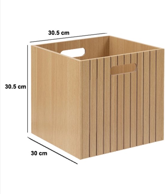 Panier de rangement 5Five Tasso - 31 x 30 x 31 cm - Beige