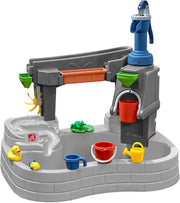 Table à eau « Discovery Stone Pond » de Step2 Pump & Splash – Avec pompe à eau, seau et 10 accessoires – Table de jeux aquatiques pour tout-petits – Jouets d'extérieur à partir de 2 ans – Table d'activités aquatiques pour le jardin / l'extérieur