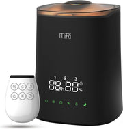 MiRi Nimbus - Humidificateur - Humidificateur - 4.5L - Humidimètre - Ioniseur - 50m² - Ultrason - Télécommande - Commandes tactiles - Aromathérapie