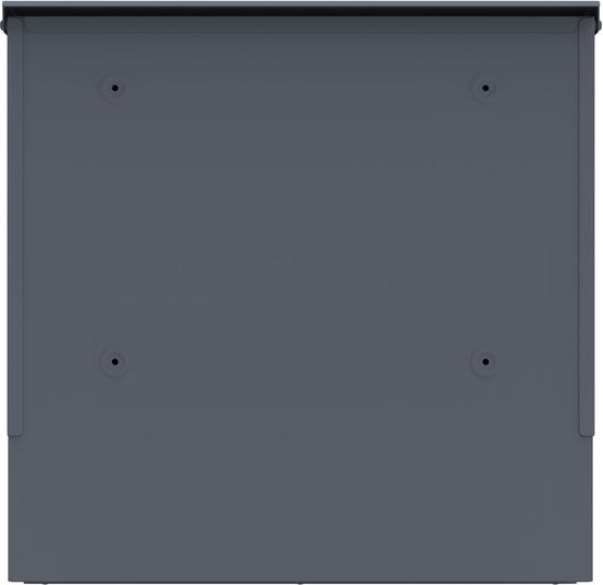 Boîte aux lettres AXI Jonas en métal – Anthracite – Boîte aux lettres en acier avec serrure – Modèle mural – 37 x 11 x 37 cm – 2 clés incluses – Avec porte-journaux – Résistante aux intempéries