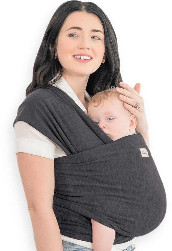 Écharpe porte-bébé Frummel, gris foncé - Porte-bébé - Écharpe porte-bébé - Porte-bébé - Écharpe pour bébé - Bébé 0-36 mois - Nouveau-né