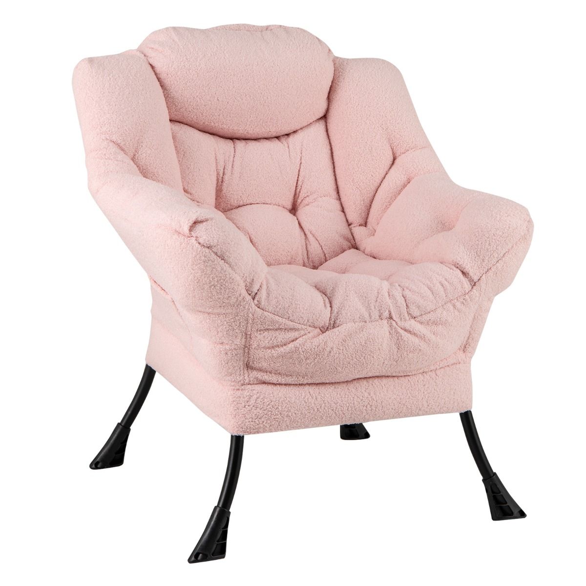 Fauteuil relax Coast - Fauteuil de détente ergonomique avec coussin d'appui-tête - Compartiment de rangement - Beige 80 x 74 x 97 cm
