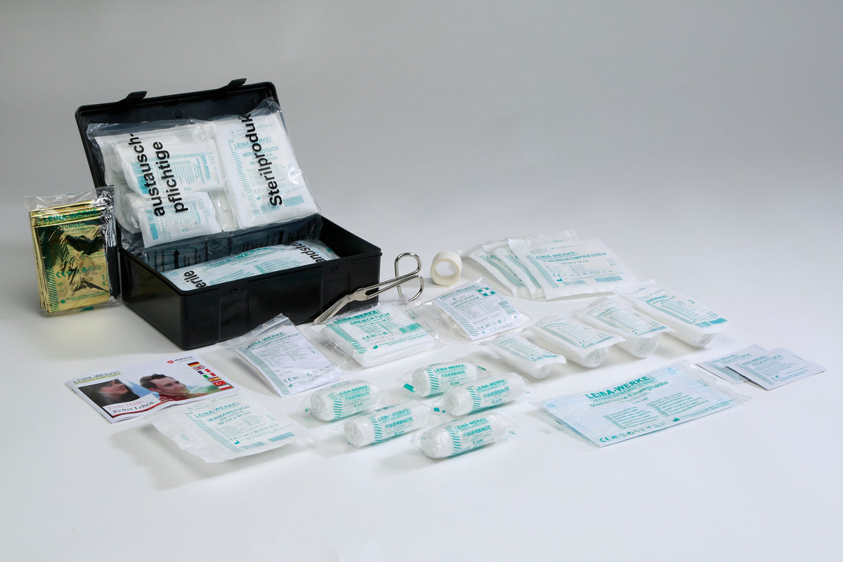 Trousse de premiers secours standard Leina-Werke pour voiture - DIN 13164:2022