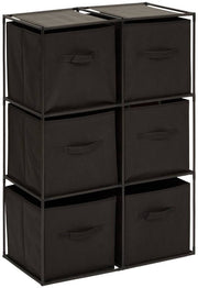Étagère à 6 compartiments et boîtes de rangement MIX'N MODUL