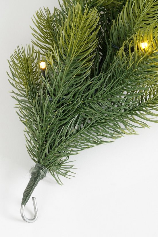 Black Box Trees Nagoya : guirlande avec éclairage LED - Décoration de Noël d'intérieur avec 40 ampoules blanc chaud - Guirlandes de Noël en plastique - L 270 x Ø 20 cm - Vert