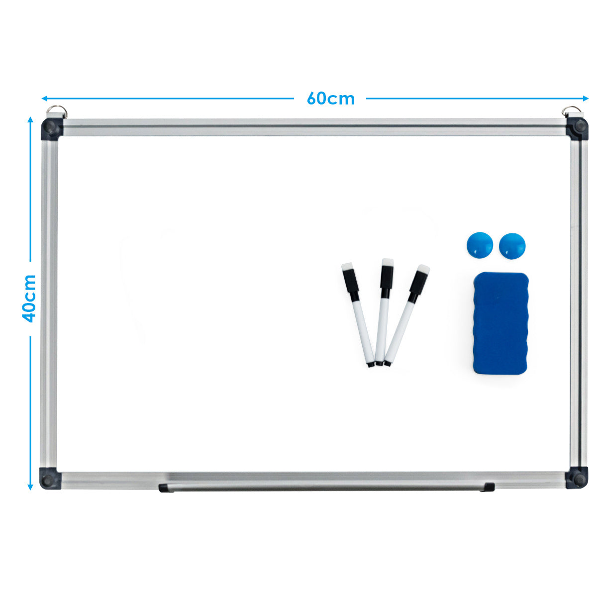 Coast Whiteboard Magnette Table écrit tableau mural memoboard avec cadre en aluminium 60 x 40 cm