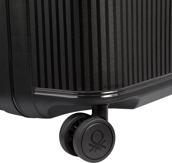 Delsey Paris x United Colors Of Benetton - Color Block - Valise de voyage 66 cm - Noir