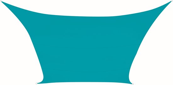 Perel Toile d'ombrage, hydrofuge, 5 x 5 m, 160 g/m², polyester, carré, bleu ciel