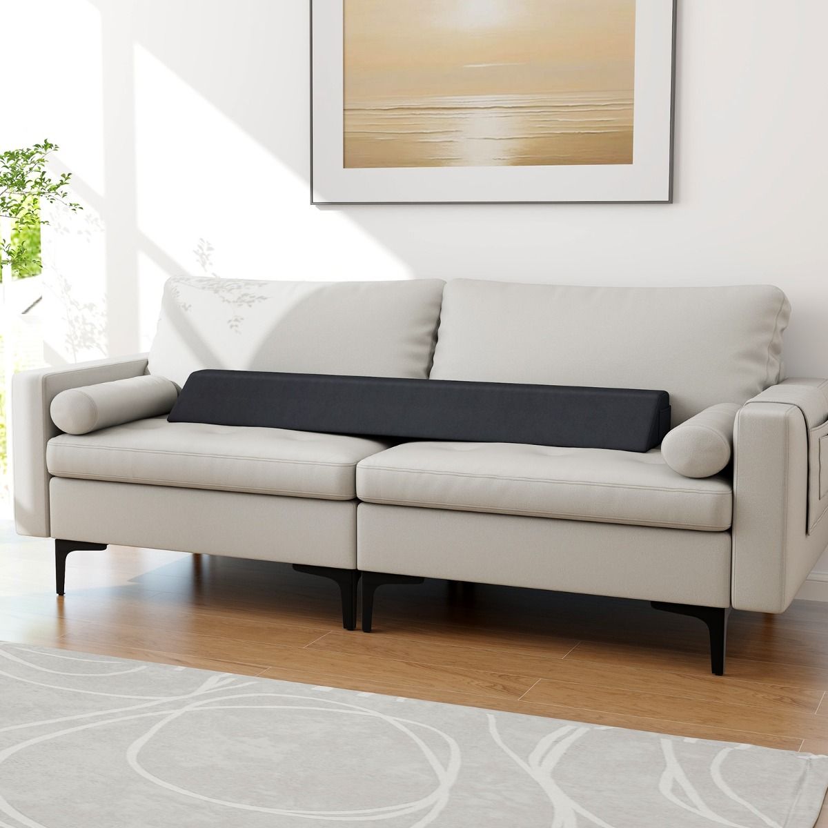Coast Wedge Pillow Coussin trapèze 137 x 25 x 13 cm - Gris