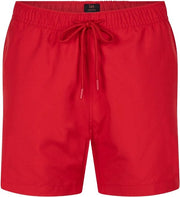 Maillot de bain Undiemeister pour homme - Séchage rapide - Poches zippées - 100 % polyester recyclé - Fiery Sunrise (rouge) - Taille L