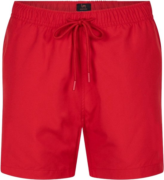 Maillot de bain Undiemeister pour homme - Séchage rapide - Poches zippées - 100 % polyester recyclé - Fiery Sunrise (rouge) - Taille L
