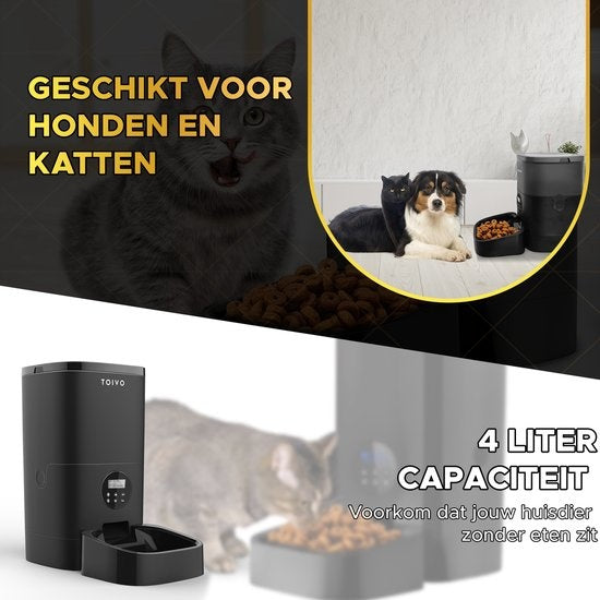 Distributeur de nourritures pour Chats et Chiens - Toivo - Distributeur alimentaire - pour chiens et chats
