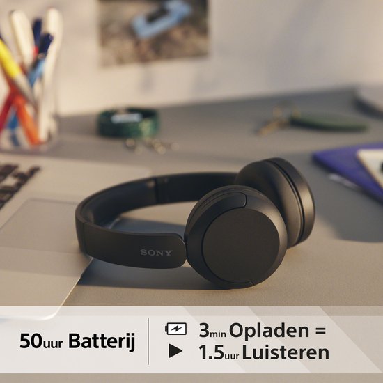 Sony WH-CH520 - Casque supra-auriculaire sans fil - Noir
