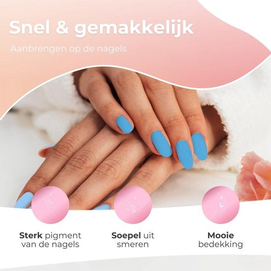 Moods Gellac 6-Piece Set - Vernis à ongles en gel - 8ML - Rio Vibes Edition - Gellac - Nails - Gel Polish Starter Pack - Summer Colours