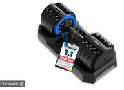 DH FitLife Licol réglable 10 en 1 - 4-25 kg - Noir - Fonte - Design compact