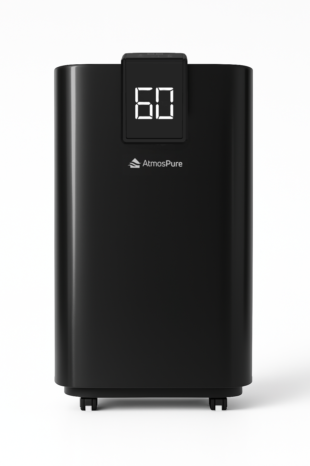 Déshumidificateur AtmosPure® AirDry Elite - 12L par jour - Fonction Lavage-Séchage - Purificateur d'air parfait pour la buanderie, la salle de bain, le salon et la cave - Noir - Déshumidificateur