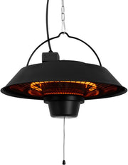 VONROC Chauffage de terrasse atmosphérique - Chauffage Ustica - Infrarouge - 1500W - Haute efficacité - Lampe en fibre de carbone