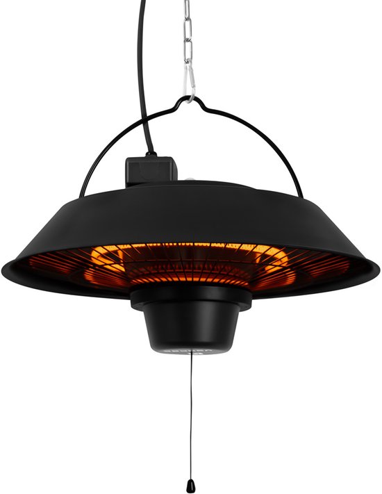 VONROC Chauffage de terrasse atmosphérique - Chauffage Ustica - Infrarouge - 1500W - Haute efficacité - Lampe en fibre de carbone