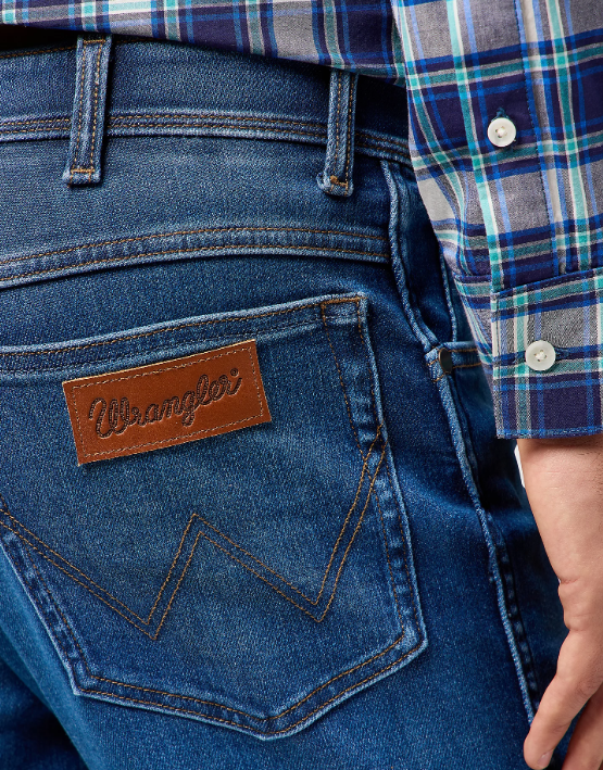 wrangler Texas Medium Stretch Straight Jean - Verdant Tone - taille 30×32
