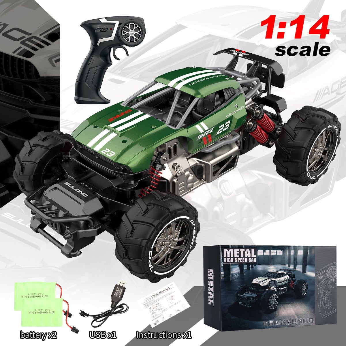 Fuegobird RC Car - Véhicule RC - voiture jouet à grande vitesse - légume