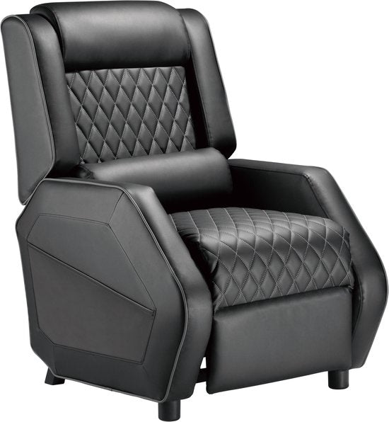 VDD - Fauteuil gaming - Fauteuil - Fauteuil gaming - Fauteuil gaming avec repose-pieds - Fauteuil gaming noir