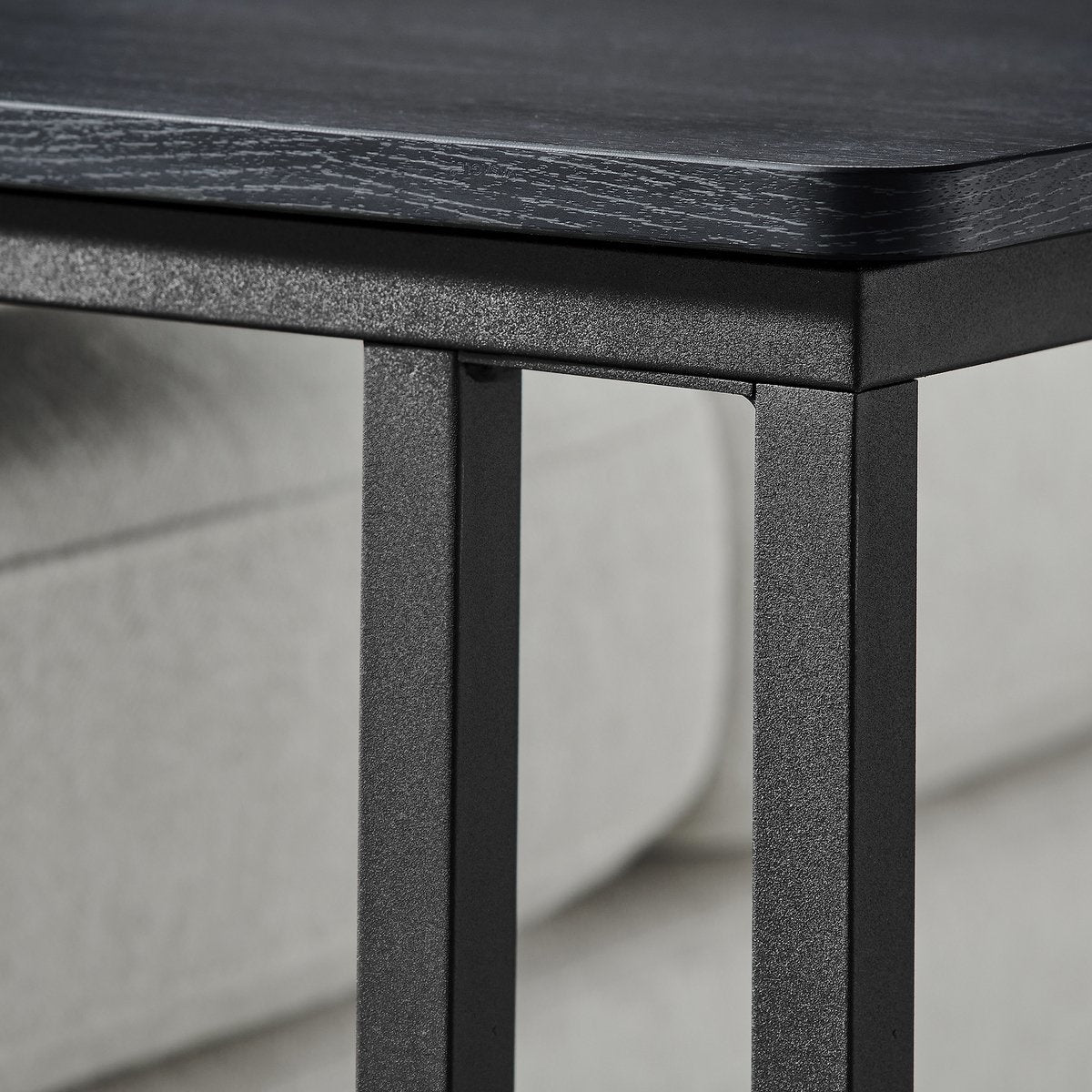 O'DADDY® Table d'appoint - tables d'appoint - table d'appoint en métal et bois - table d'appoint - tables basses - table d'appoint noire - table de chevet à roulettes - table d'appoint à roulettes - table d'appoint - tables d'appoint à roulettes - 50 x 35