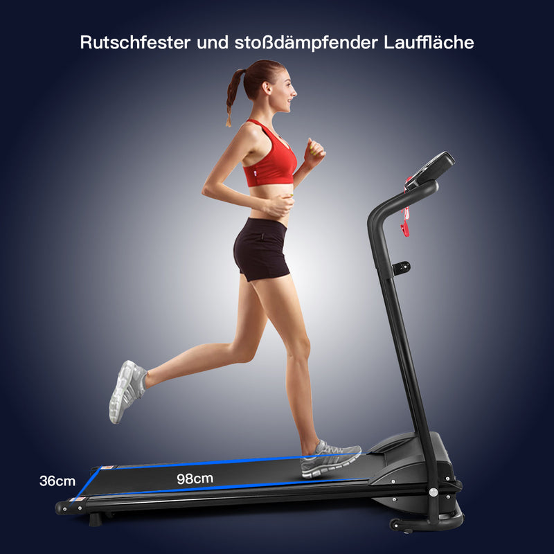 Coast Tapis de course électrique pliable Home Trainer Rollbar Fitness Device LCD Display