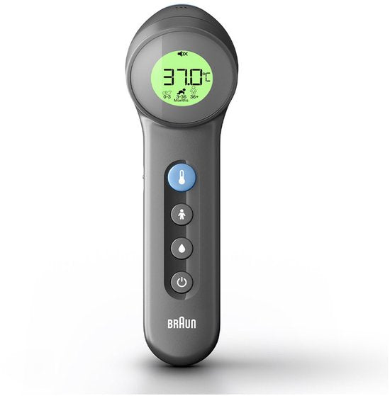 Thermomètre médical Braun BNT400B Age Precision Touch/No Touch, couleur anthracite