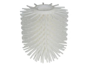 Tête de brosse de toilettes de rechange Wenko en silicone, Ø 7,5 cm – Blanc – Effet antiadhésif