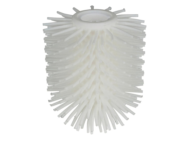 Tête de brosse de toilettes de rechange Wenko en silicone, Ø 7,5 cm – Blanc – Effet antiadhésif