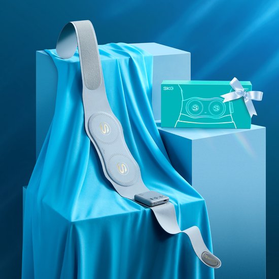 SKG – Appareil de massage sans fil pour la taille et le dos – Avec fonction chauffante – W7-Pro – Couleur dorée