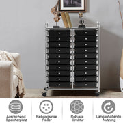 Coasttrolleys met laden Rollecontainer Badkamer Roller Wagons badkamer trolley zwart