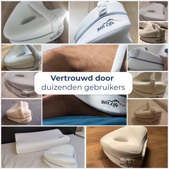 Best Life Coussin de genou pour les dormeurs latéraux - Coussin de jambe Orthopédique
