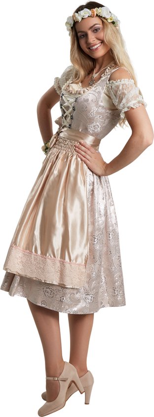 Dressforfun Midi-Dirndl Traunstein modèle 2 XL - Robe fantaisie costume halloween robe de soirée robe carnaval costume carnaval robe de soirée - 304633