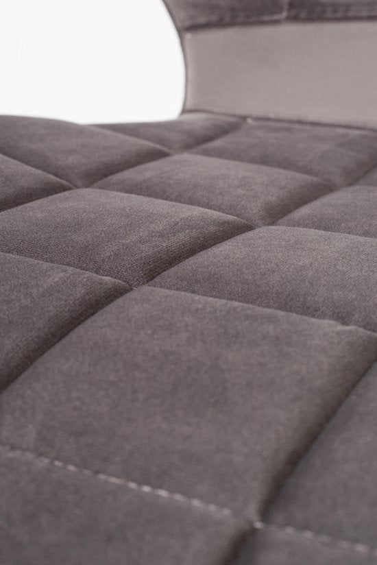 Chaises de salle à manger Zuiver OMG Velvet grises - Lot de 2