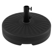 Pied de parasol Coast - rechargeable avec de l'eau ou du sable - fixations réglables - noir Ø 51 cm