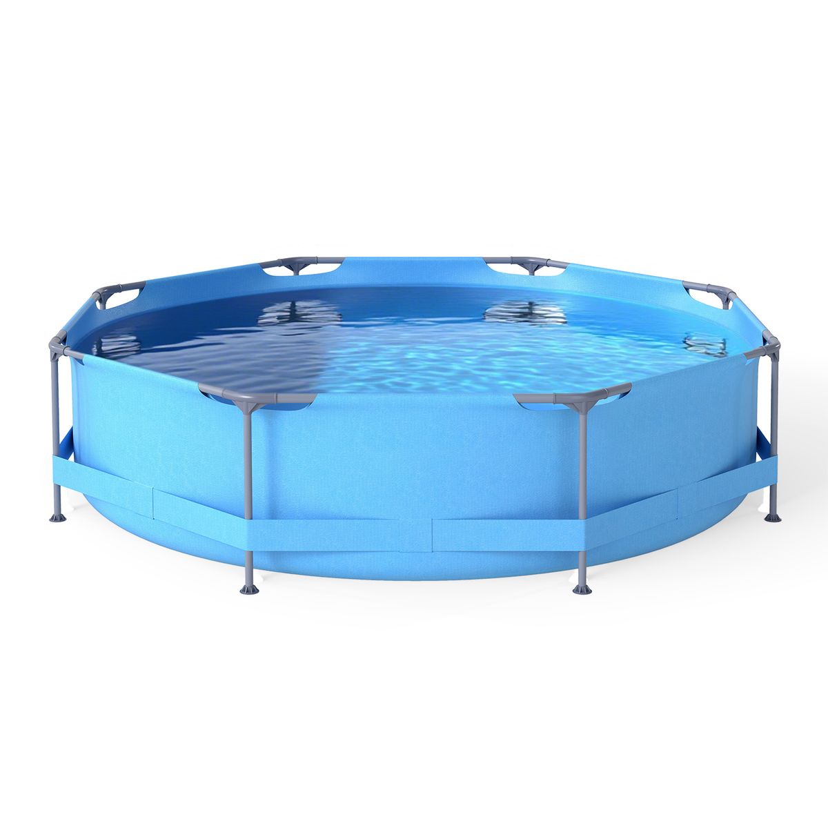 Piscine hors sol Coast - structure ronde - avec pompe de filtration - 3 m x 76 cm - bleue